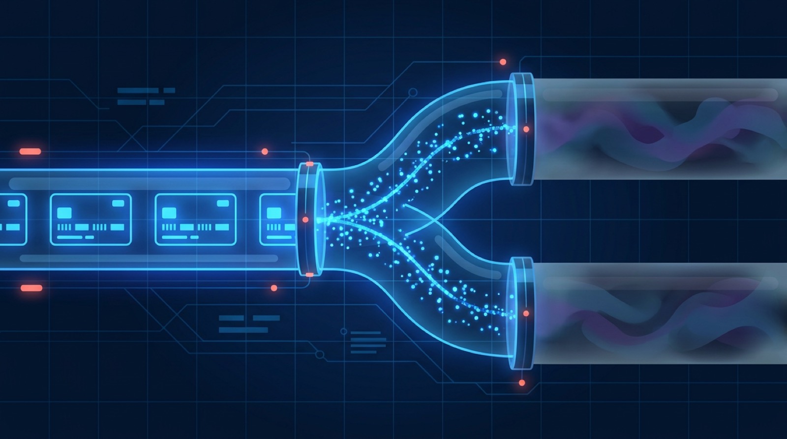 Abstract illustration comparing WebScraping.AI and ScraperAPI