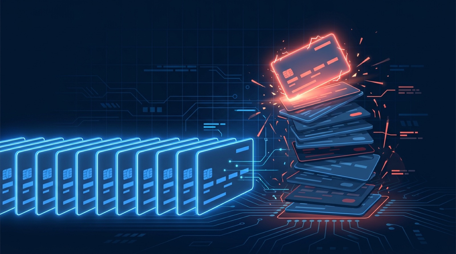 Abstract illustration comparing WebScraping.AI and ScrapFly