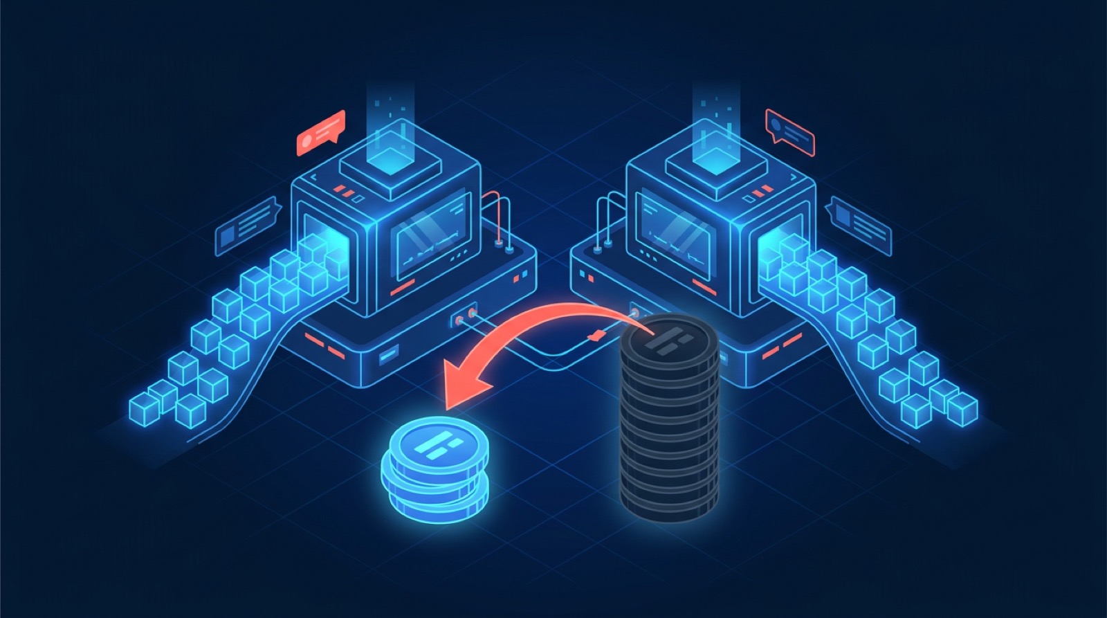 Abstract illustration comparing WebScraping.AI and ScrapingBee
