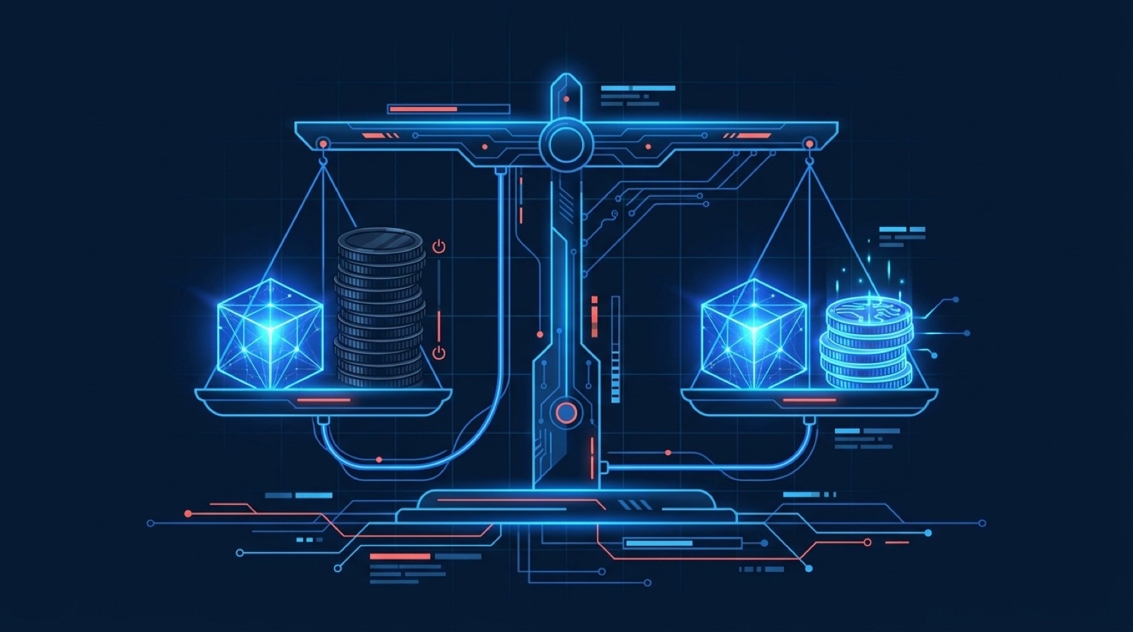 Abstract illustration comparing WebScraping.AI and Scrapingdog