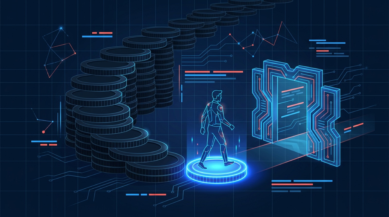 Abstract illustration comparing WebScraping.AI and ZenRows