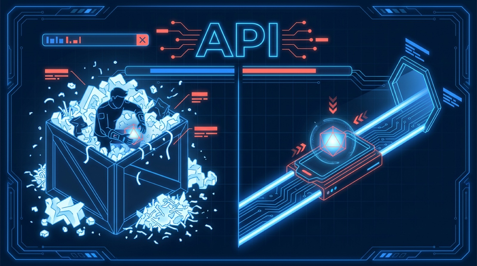Comparing API scraping with HTML scraping: raw JSON data versus parsing a full rendered page