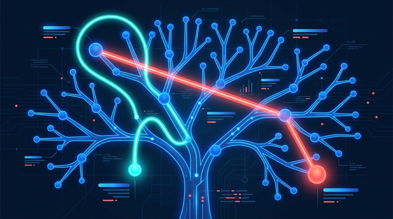 Illustration comparing CSS selectors and XPath for querying a parsed document tree