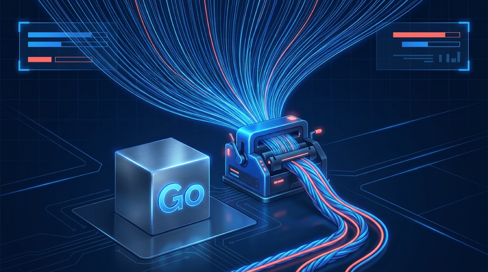 Go's cheap concurrency and single static binary for web scraping