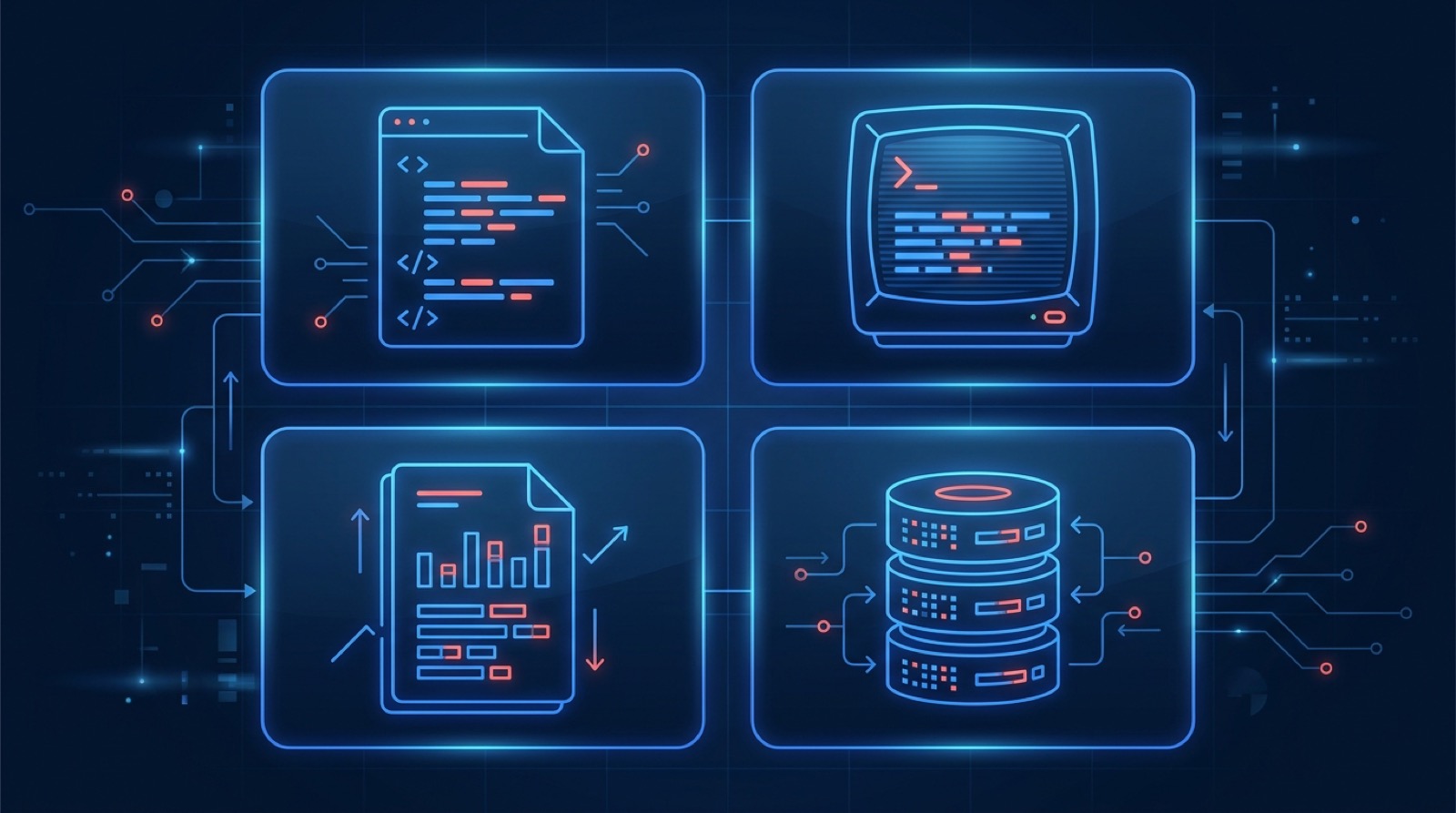 Data scraping concept illustration