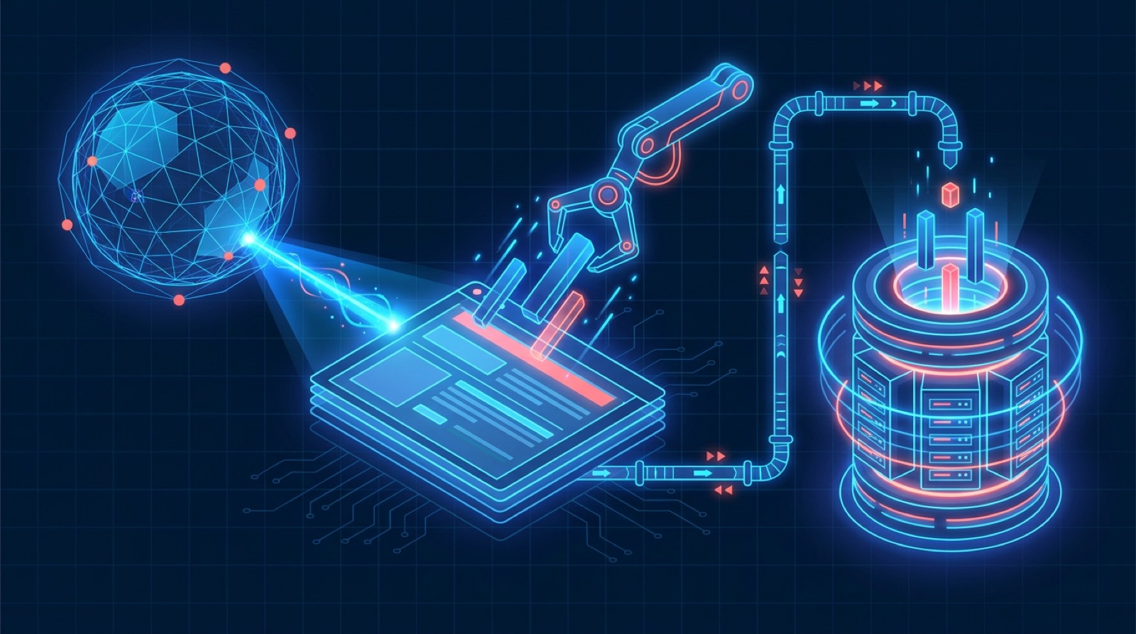 Web scraping process flow